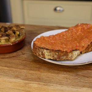 Tomato bread and Gypsy Potatoes