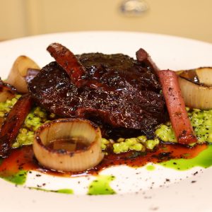 Beef Cheeks with Pearl Barley Risotto